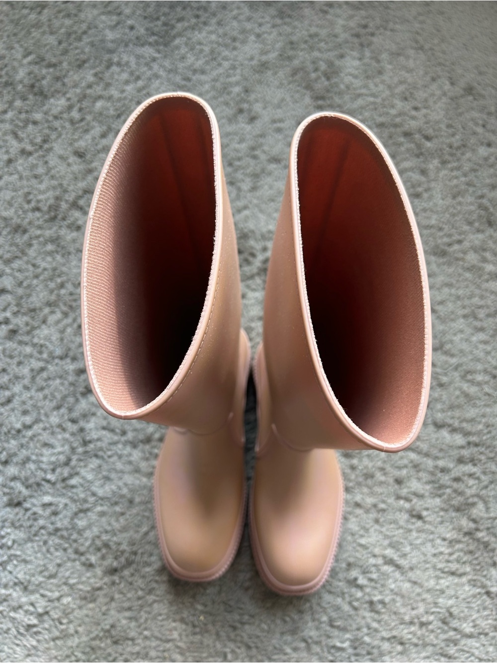Jeffrey Campbell Tall Blush Pink Rain Boots